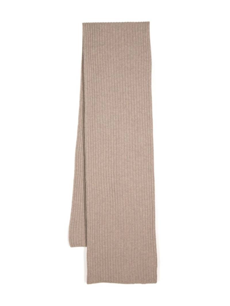 N.Peal chunky ribbed scarf - Neutrals von N.Peal