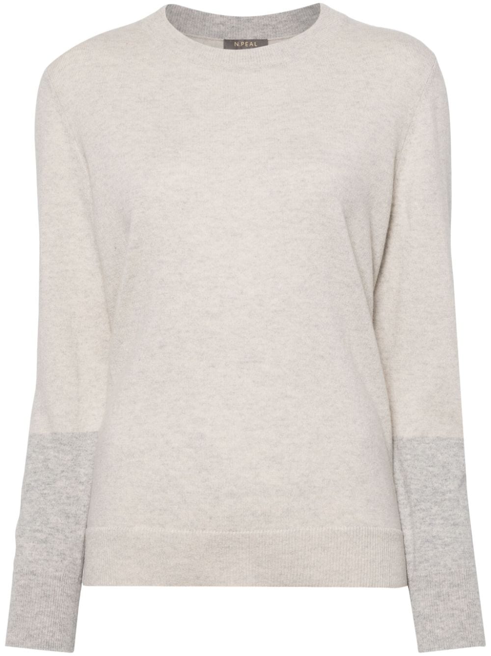 N.Peal colour-block cashmere jumper - Neutrals von N.Peal