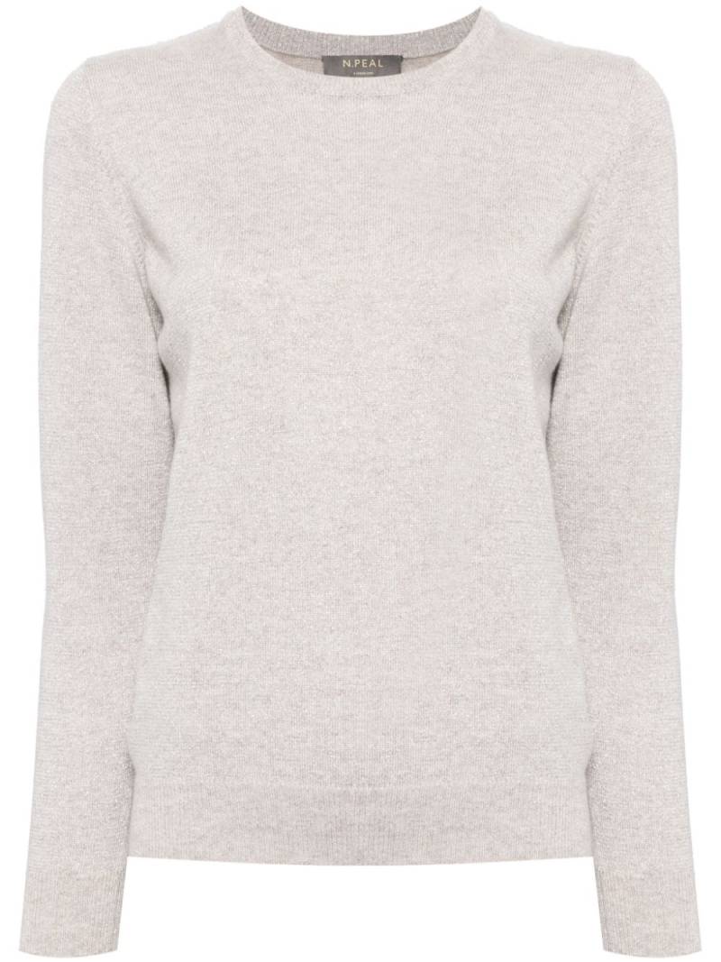 N.Peal crew-neck jumper - Silver von N.Peal