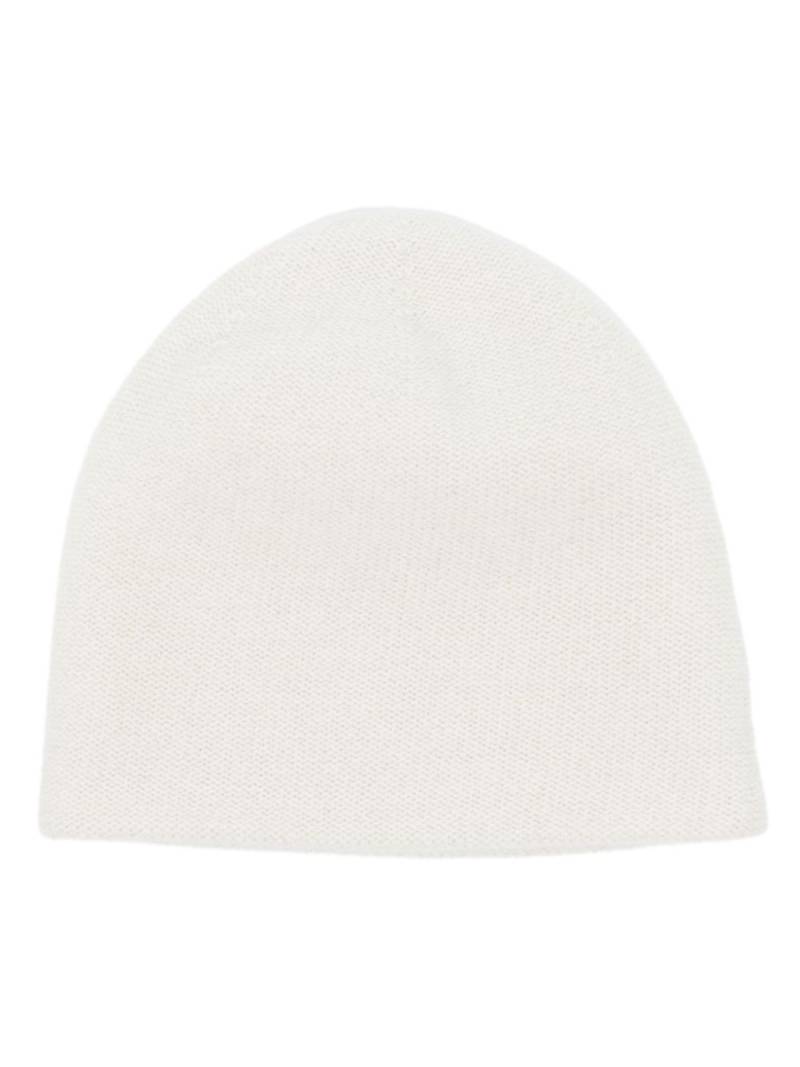 N.Peal double layer cashmere beanie - White von N.Peal