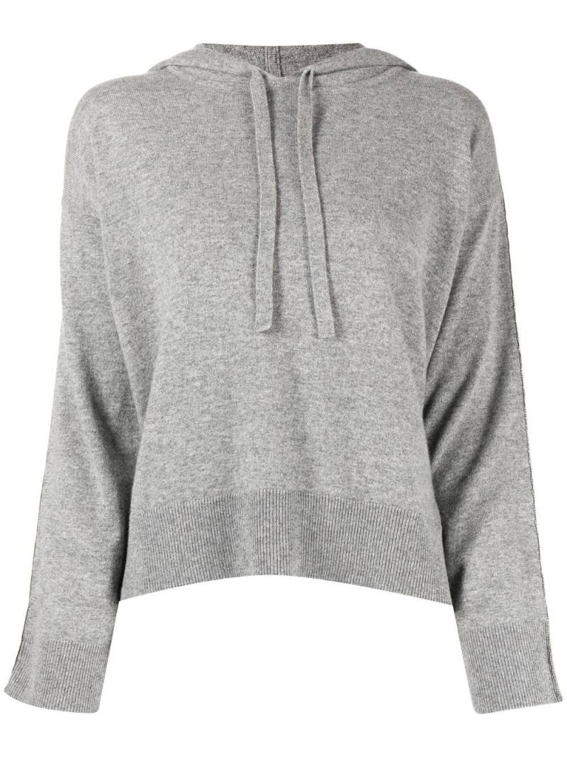 N.Peal drawstring hooded jumper - Grey von N.Peal