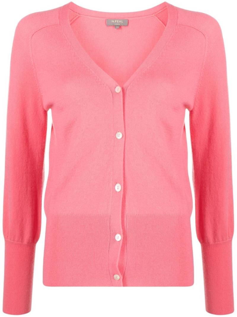 N.Peal fine-knit V-neck cardigan - Pink von N.Peal