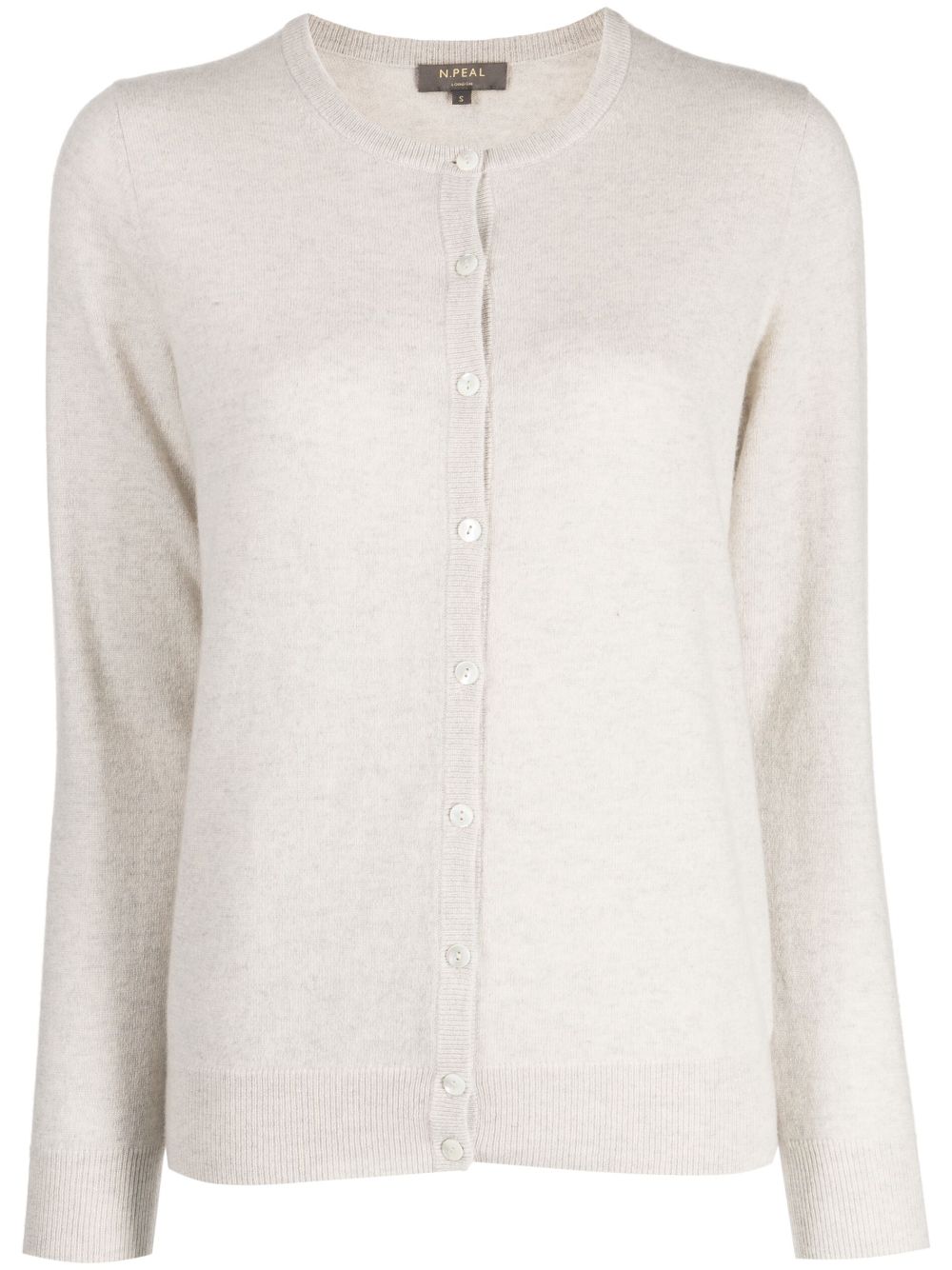 N.Peal fine-knit cashmere cardigan - Grey von N.Peal