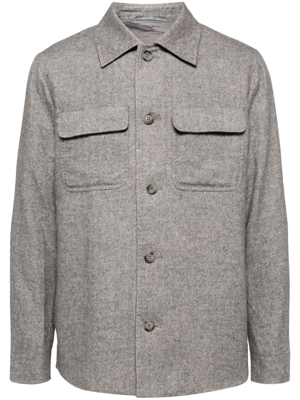 N.Peal flap pockets shirts - Grey von N.Peal