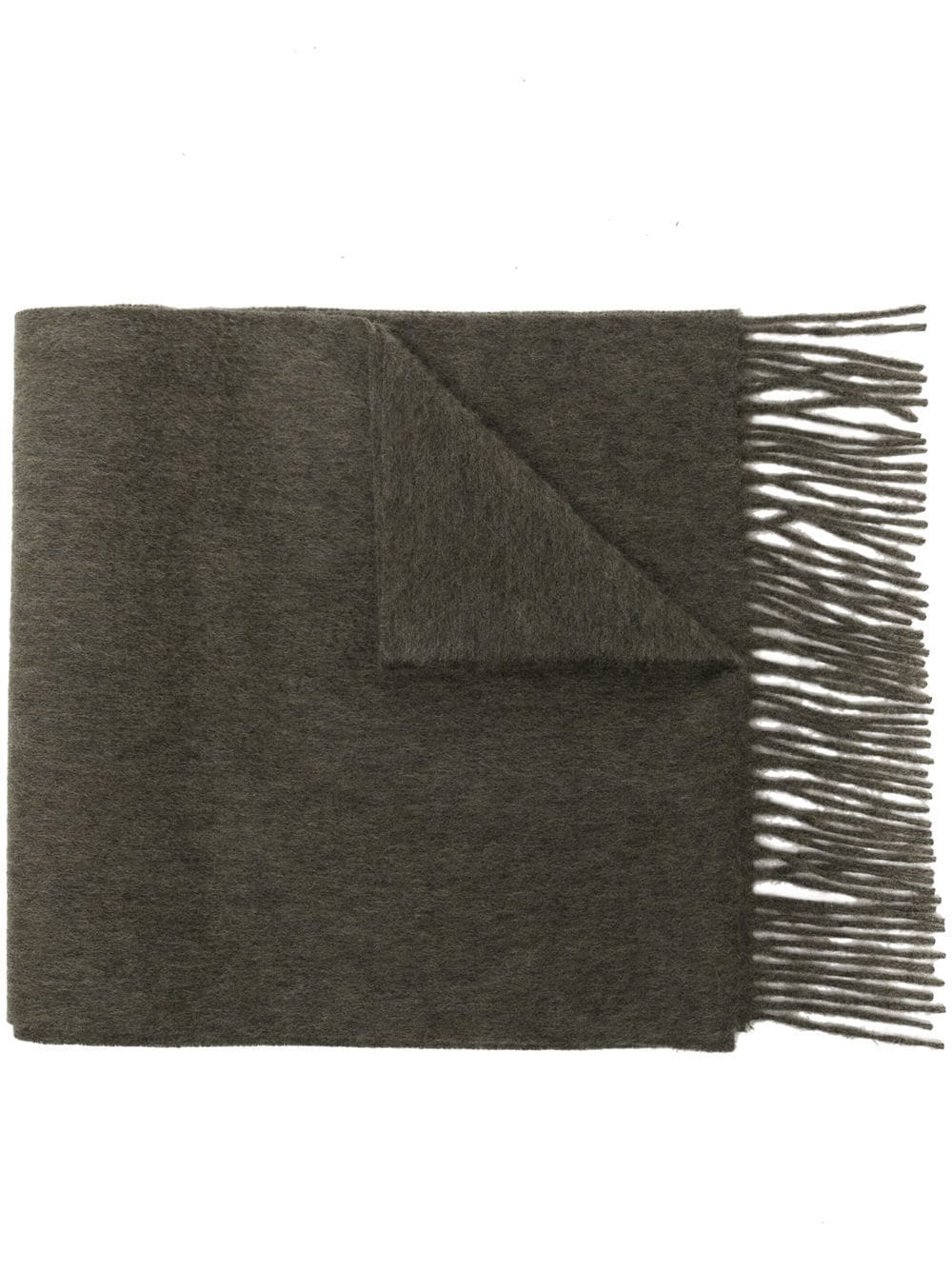 N.Peal frayed-edge cashmere scarf - Green von N.Peal