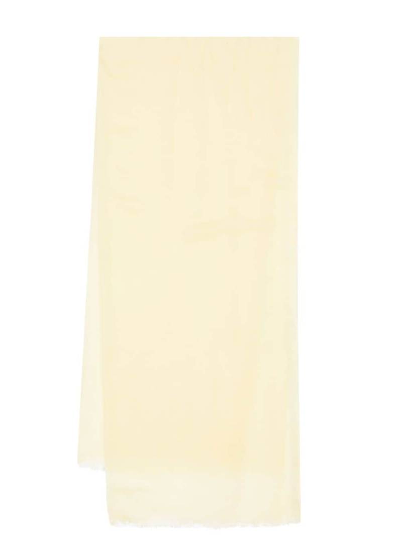 N.Peal frayed pashmina shawl - Yellow von N.Peal