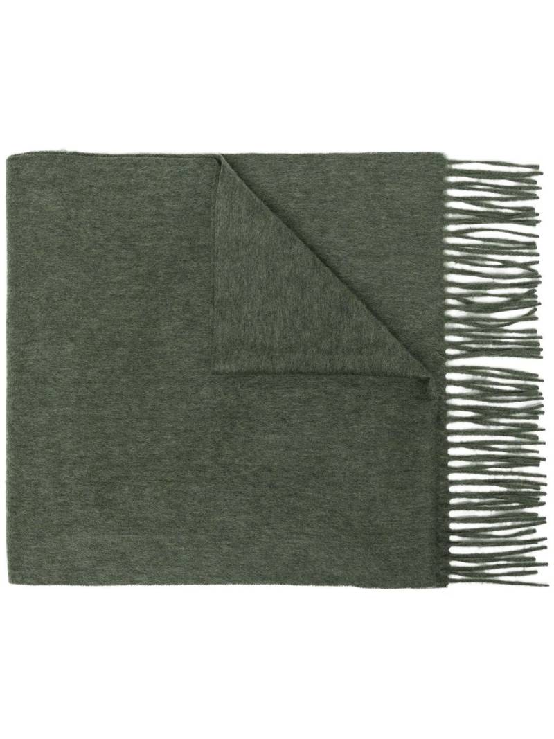 N.Peal fringed-edge cashmere scarf - Green von N.Peal