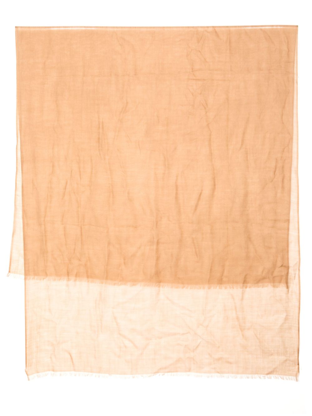 N.Peal fringed-edge ultrafine cashmere scarf - Brown von N.Peal