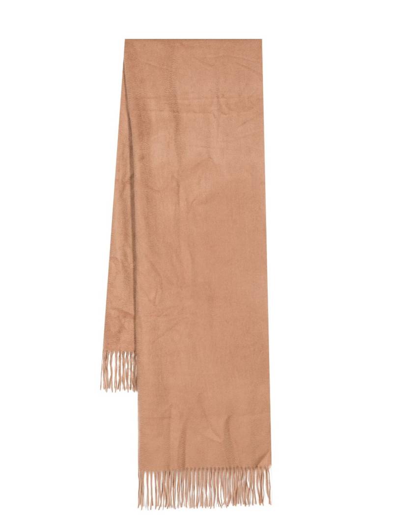 N.Peal fringed-edge woven cashmere shawl - Brown von N.Peal