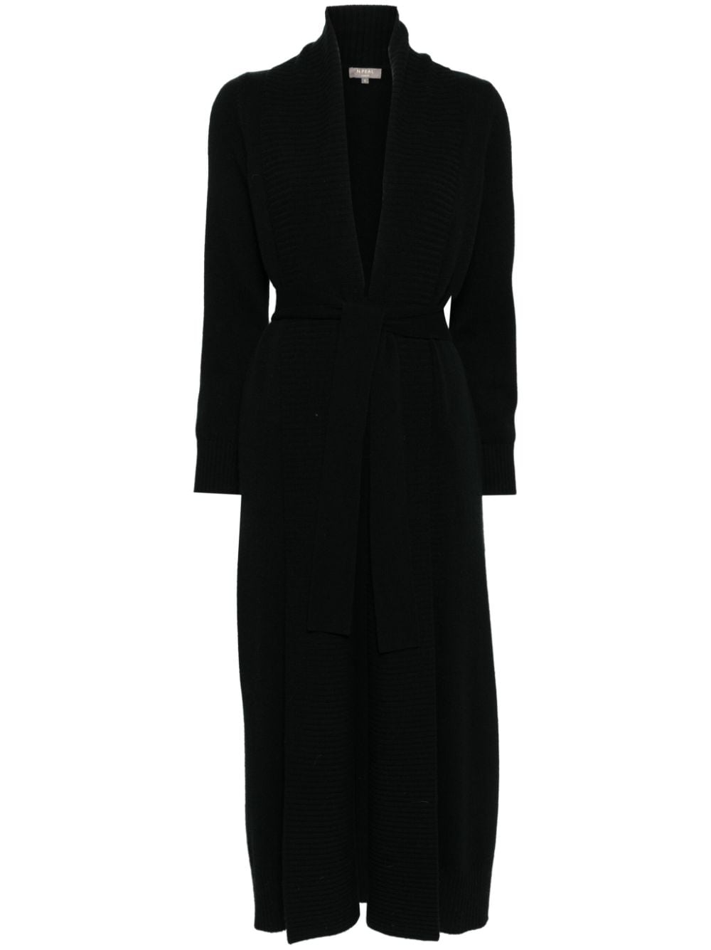 N.Peal long cashmere coat - Black von N.Peal