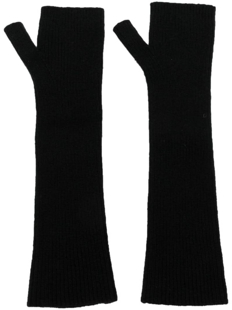 N.Peal long wristwarmers - Black von N.Peal