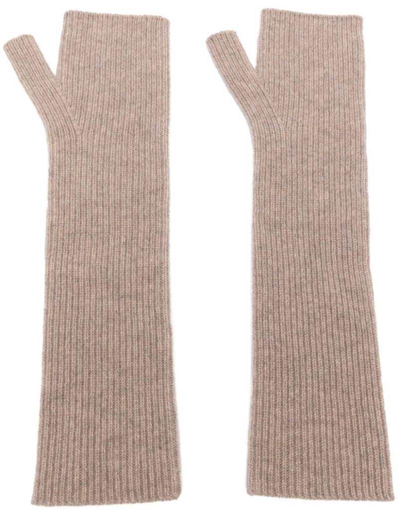 N.Peal long wristwarmers - Neutrals von N.Peal