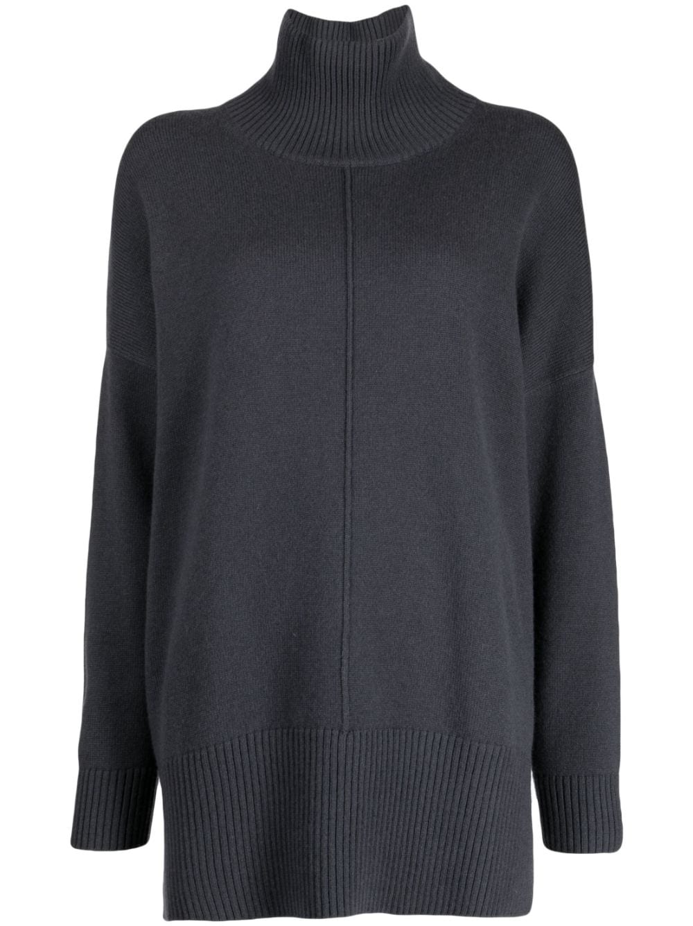 N.Peal mock-neck long jumper - Grey von N.Peal