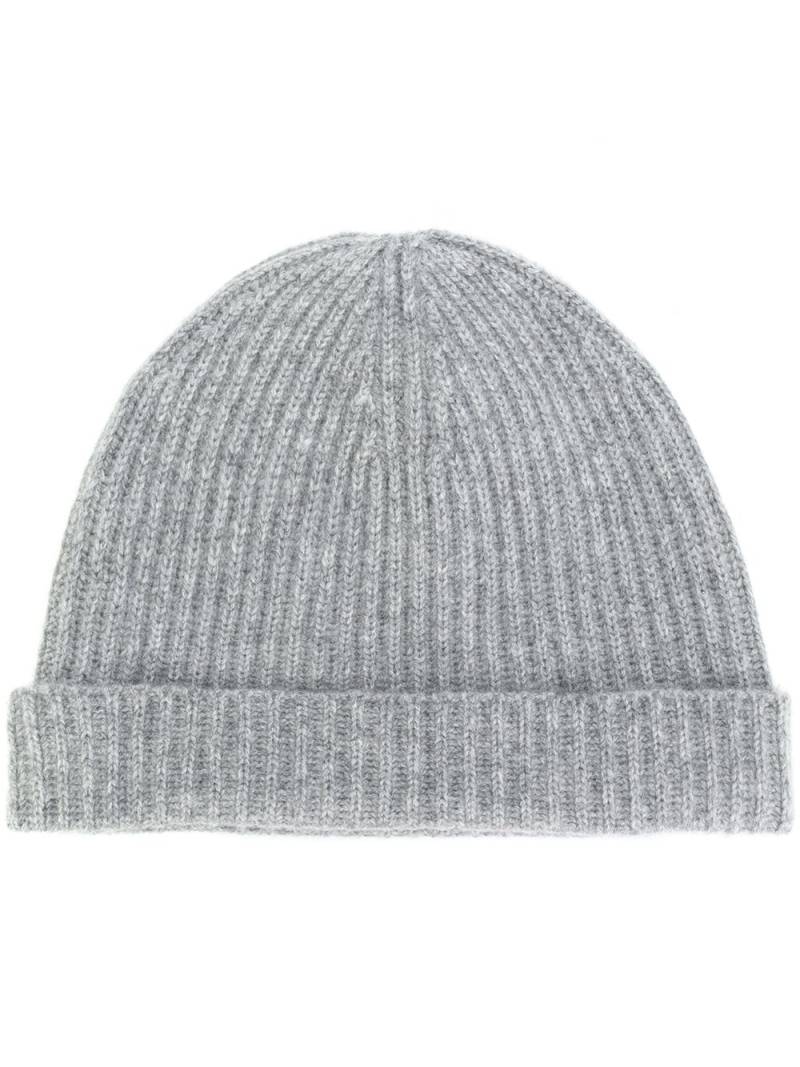 N.Peal ribbed beanie - Grey von N.Peal