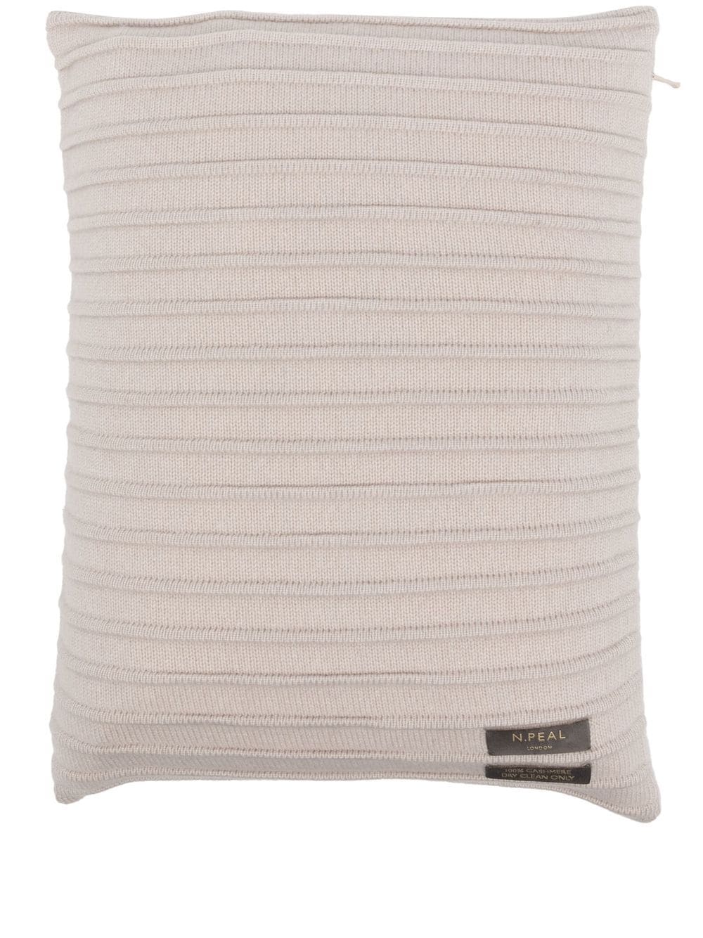 N.Peal ribbed cashmere cushion - Grey von N.Peal