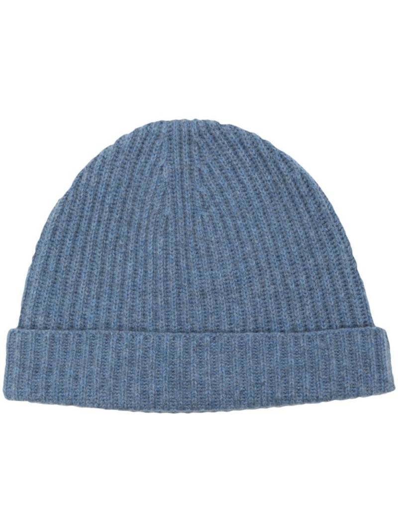 N.Peal ribbed-knit beanie - Blue von N.Peal