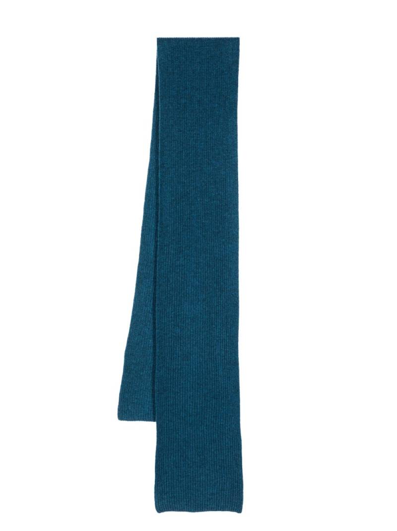 N.Peal ribbed-knit cashmere scarf - Blue von N.Peal