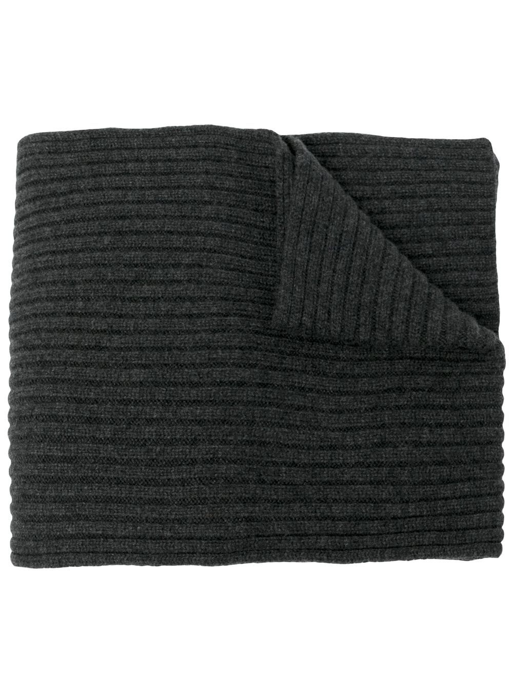 N.Peal ribbed-knit cashmere scarf - Blue von N.Peal