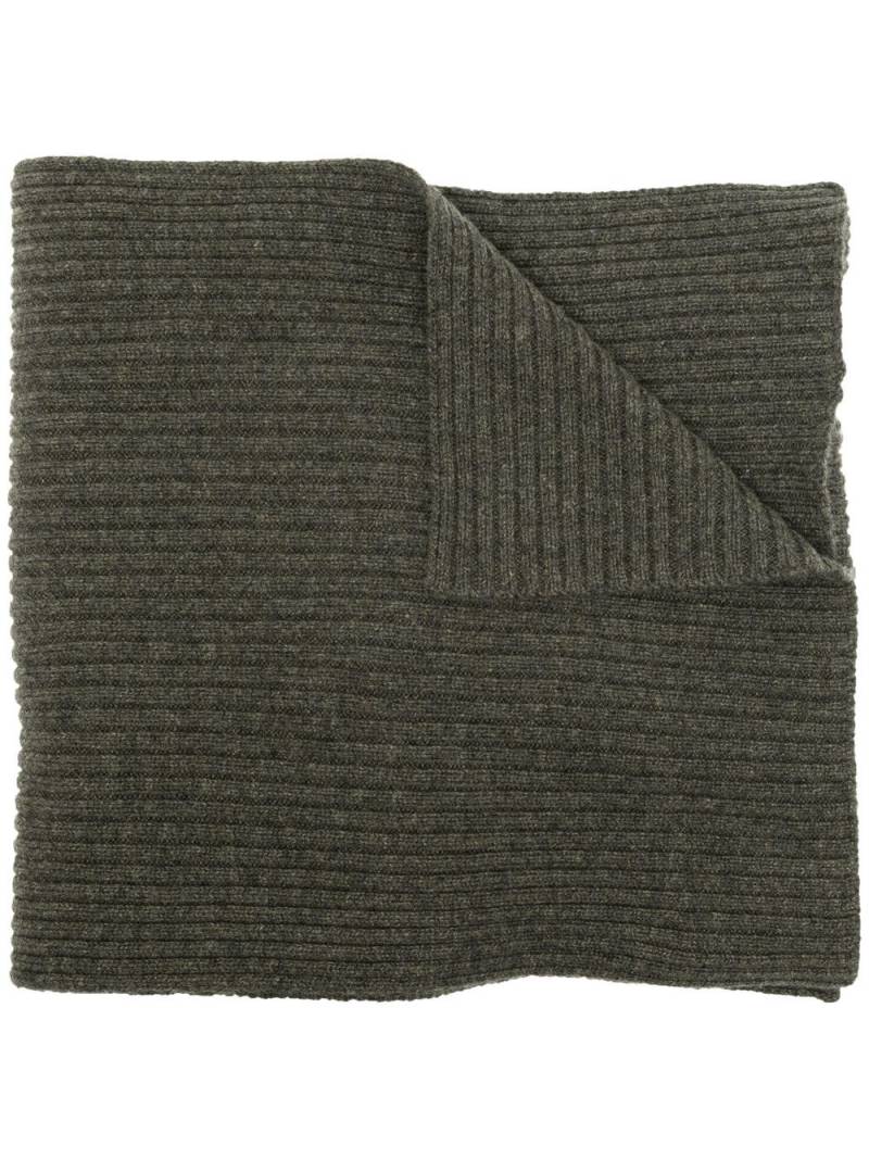 N.Peal ribbed-knit organic-cashmere scarf - Green von N.Peal