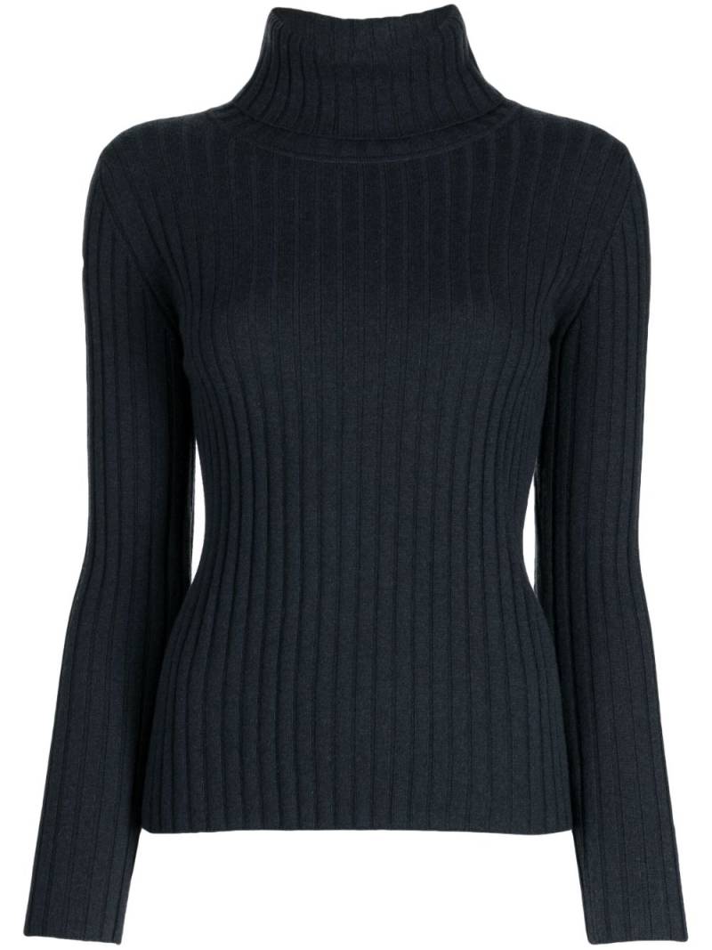 N.Peal ribbed-knit roll-neck jumper - Blue von N.Peal