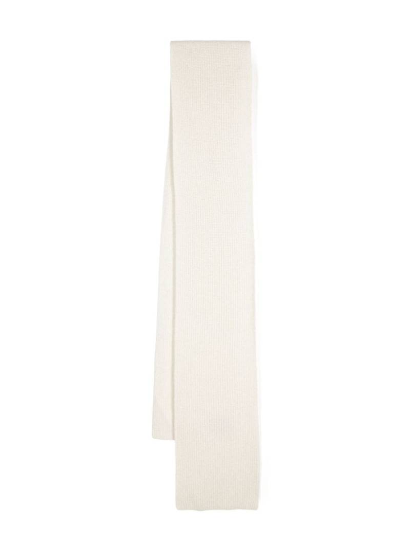 N.Peal ribbed scarf - White von N.Peal