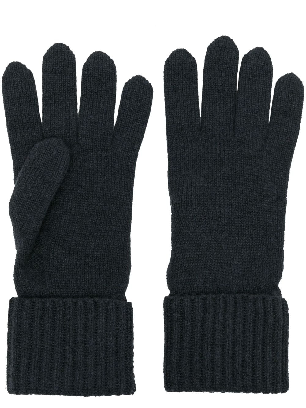 N.Peal ribbed-trim cashmere gloves - Blue von N.Peal