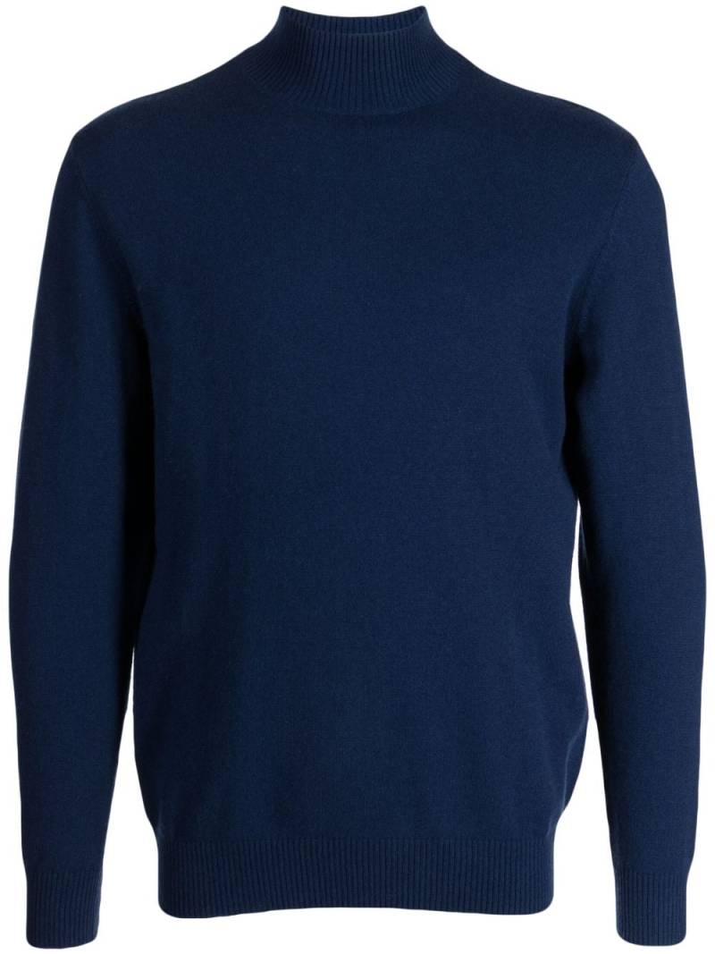 N.Peal roll-neck cashmere jumper - Blue von N.Peal