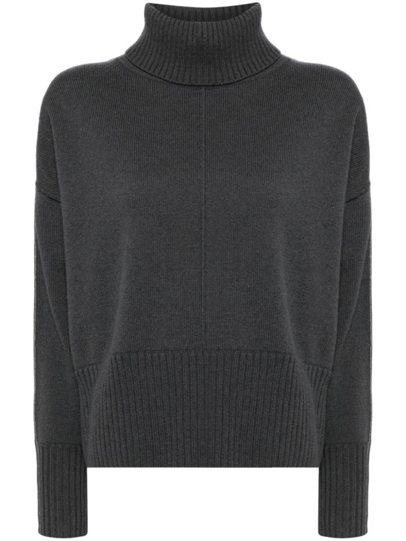 N.Peal roll-neck organic cashmere jumper - Grey von N.Peal