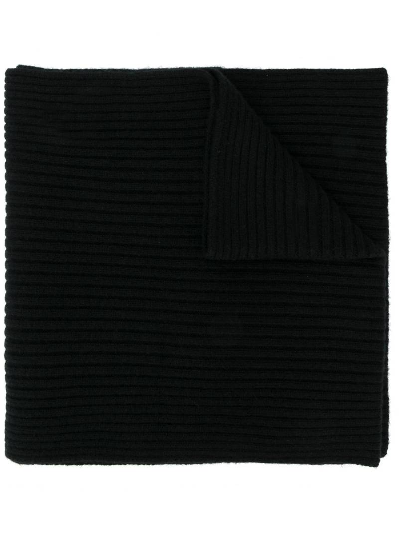 N.Peal short ribbed scarf - Black von N.Peal