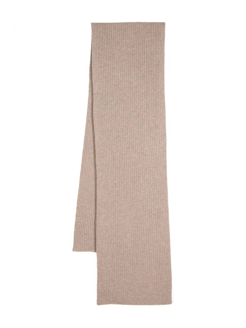 N.Peal short ribbed scarf - Brown von N.Peal