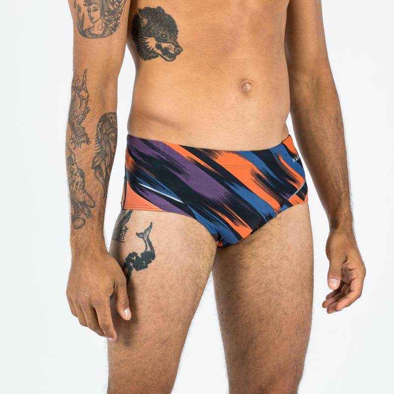 NABAIJI - Badehose 900, für Herren, Charcoal Black, Größe 46 von NABAIJI