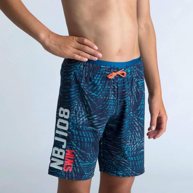 Schwimmhose - Swim 100 Unisex Mittelblau ONE SIZE von NABAIJI