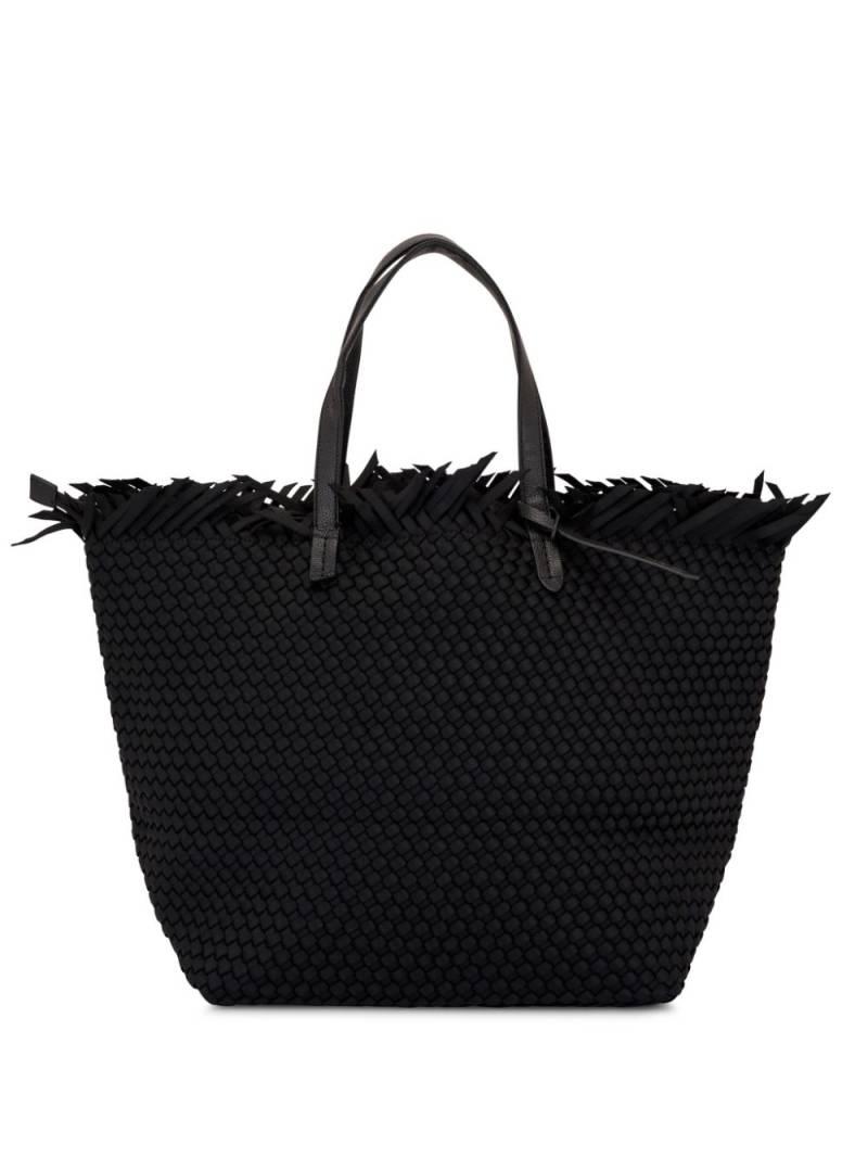 NAGHEDI interlock-weave frayed tote bag - Black von NAGHEDI