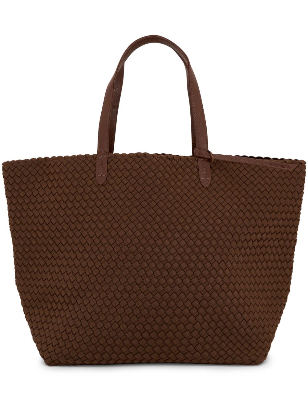 NAGHEDI large Jetsetter woven tote bag - Brown von NAGHEDI