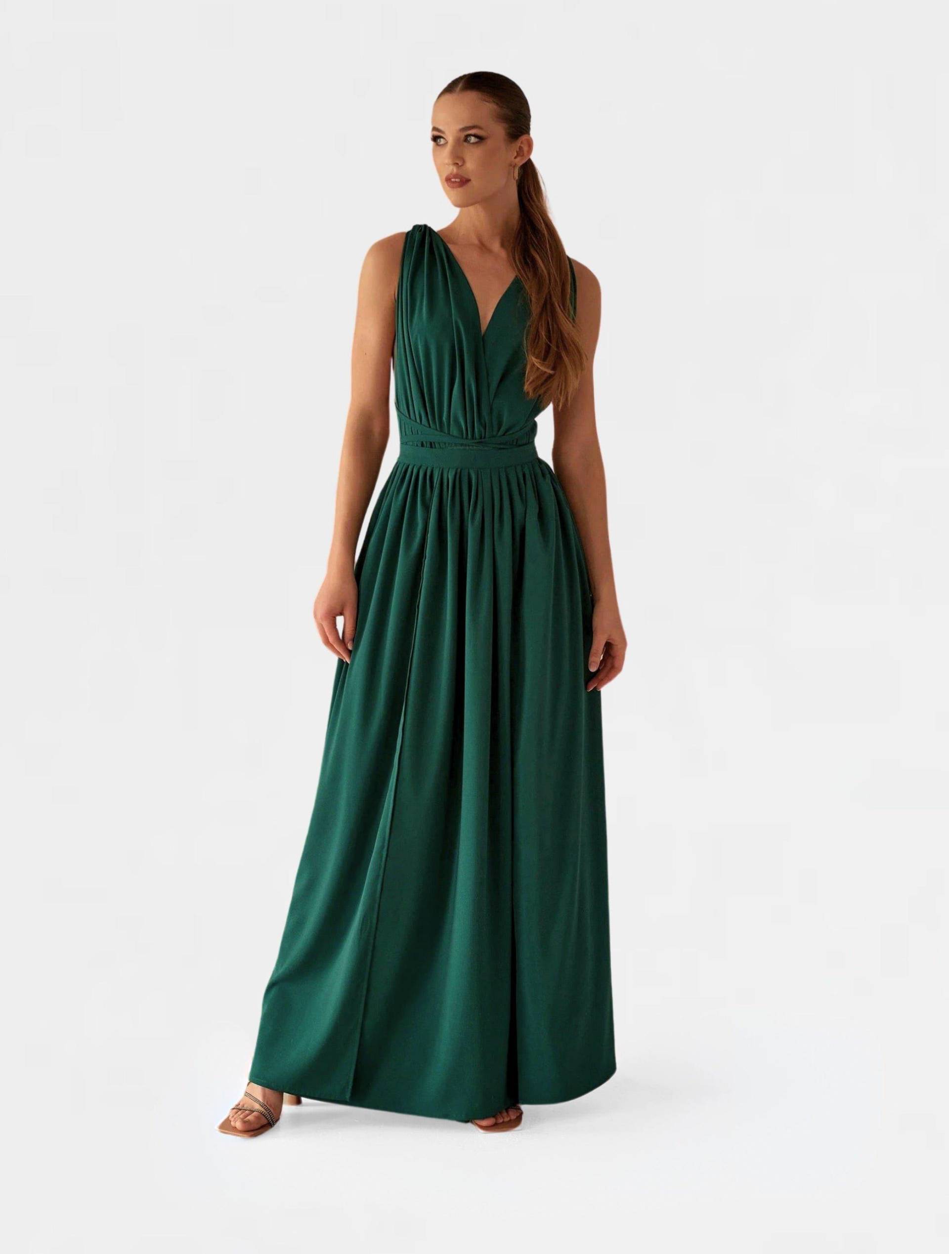 Cara Maxi Kleid Damen Grün S von NANA'S