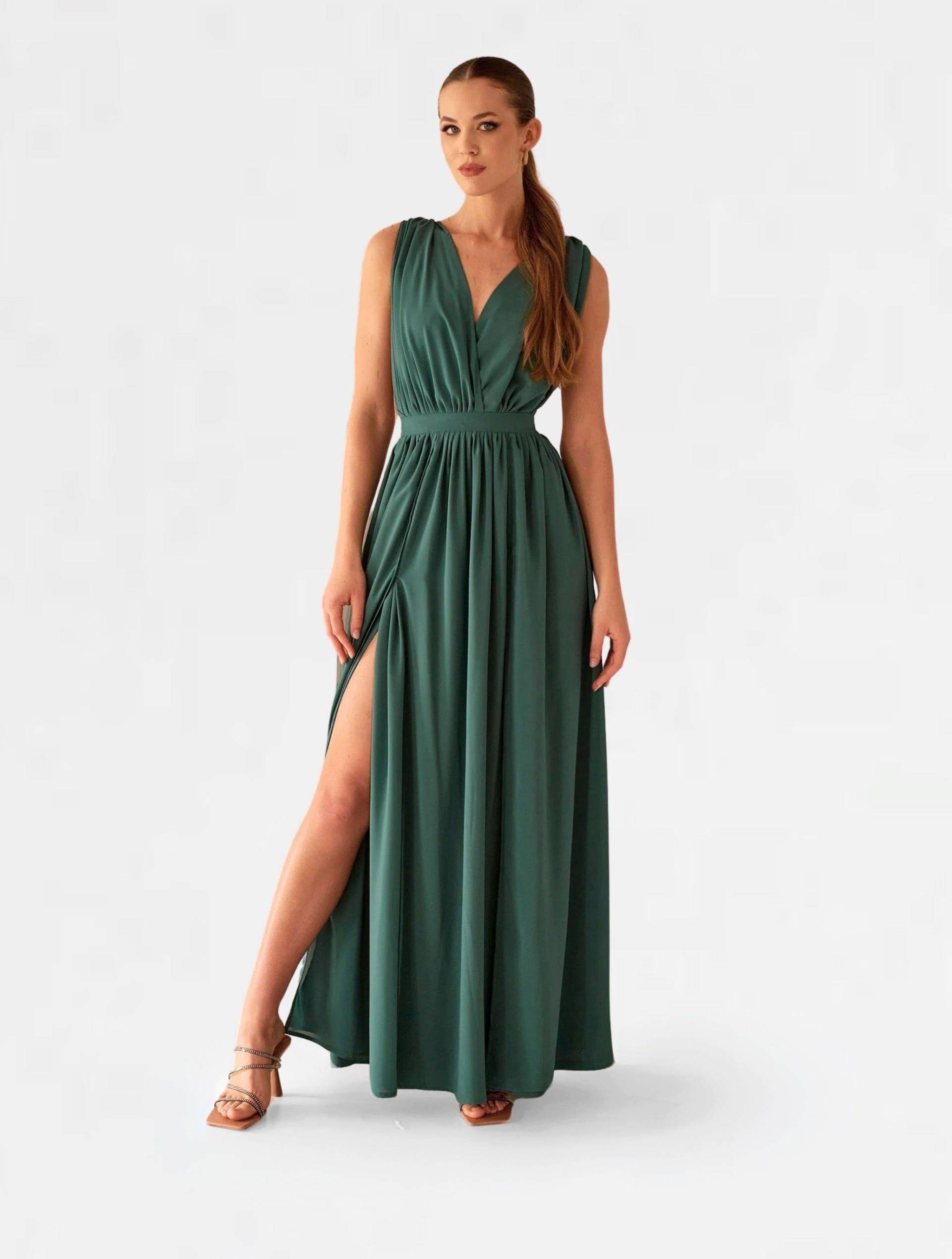 Cara Maxi Kleid Damen Pastellgrün S von NANA'S