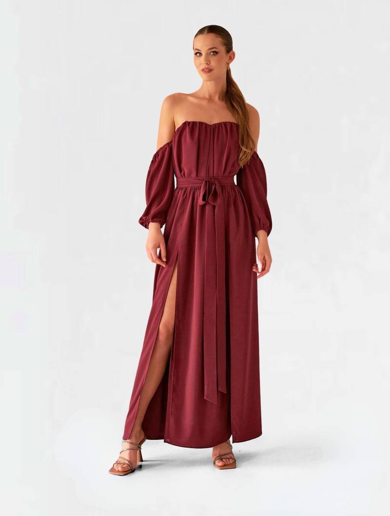 Xenia Maxi Kleid Damen Weinrot S von NANA'S