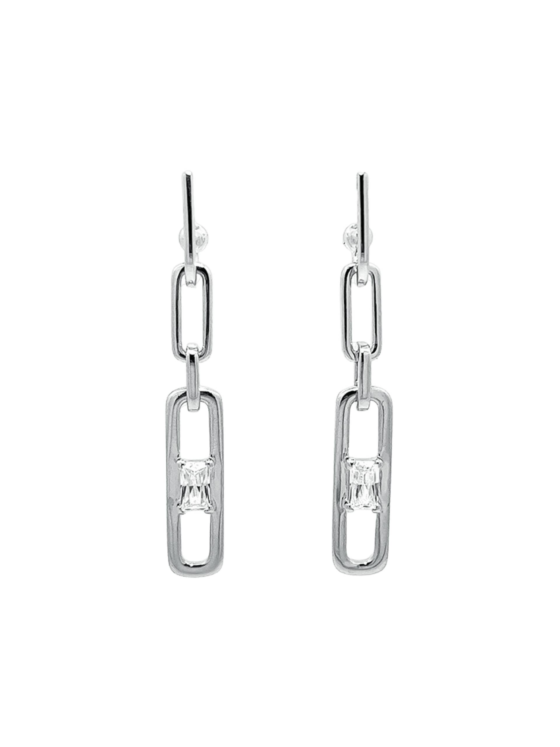 Geometry Dangle Earrings Damen Silber ONE SIZE von NATKINA