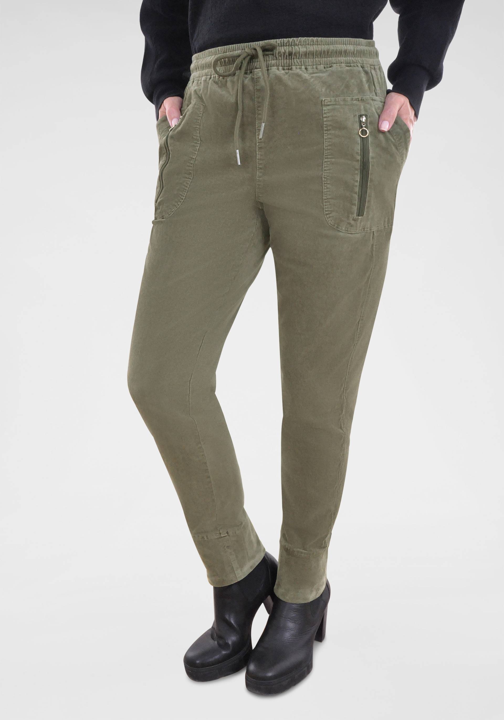 NAVIGAZIONE Jogger Pants, mit Zusatz-Reissverschlusstaschen von NAVIGAZIONE