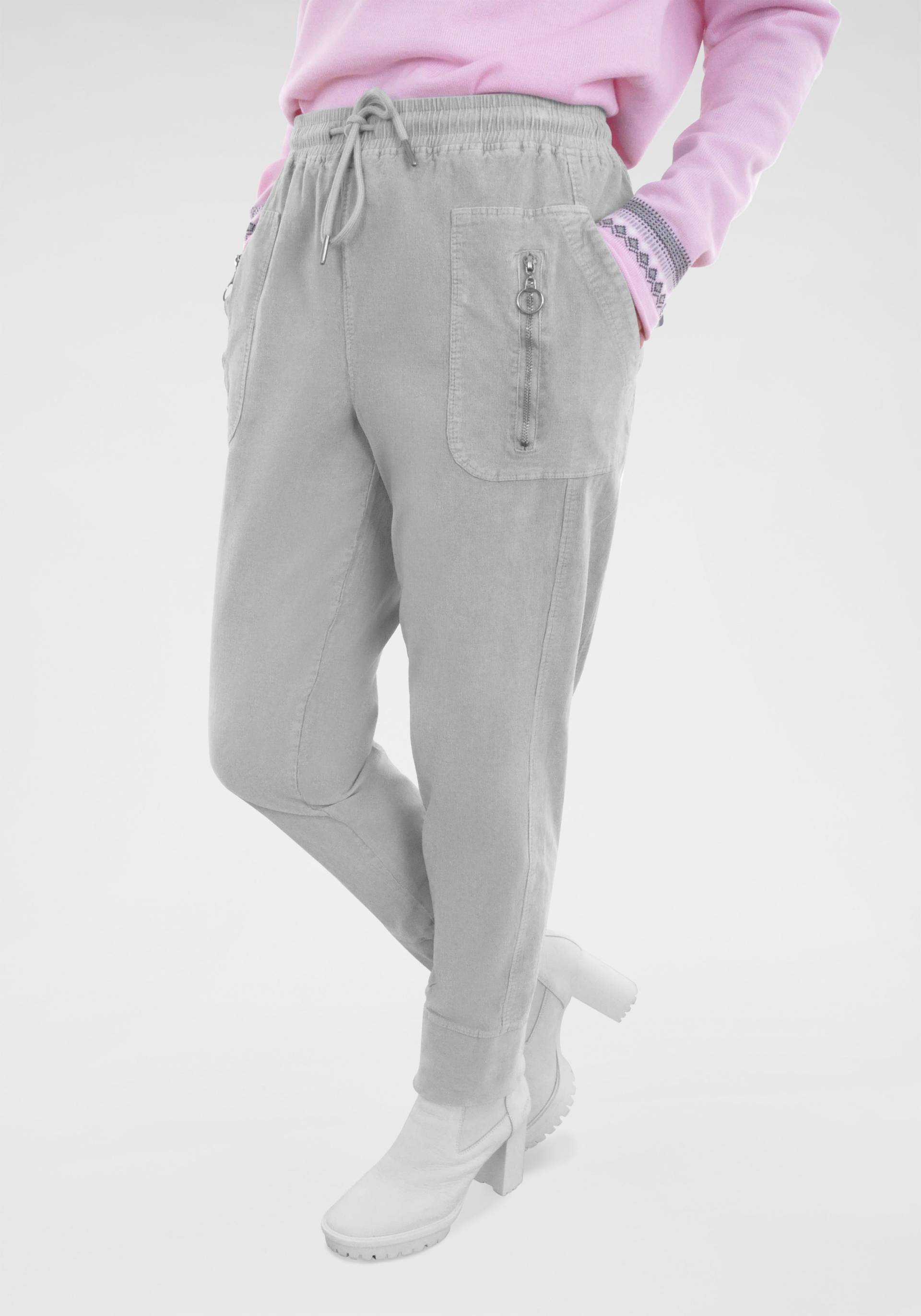 NAVIGAZIONE Jogger Pants, mit Zusatz-Reissverschlusstaschen von NAVIGAZIONE