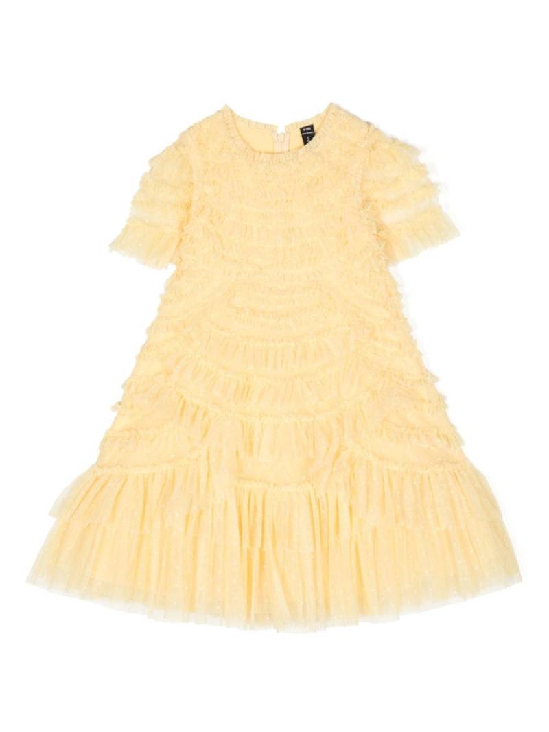 NEEDLE & THREAD KIDS Marilla ruffled midi dress - Yellow von NEEDLE & THREAD KIDS