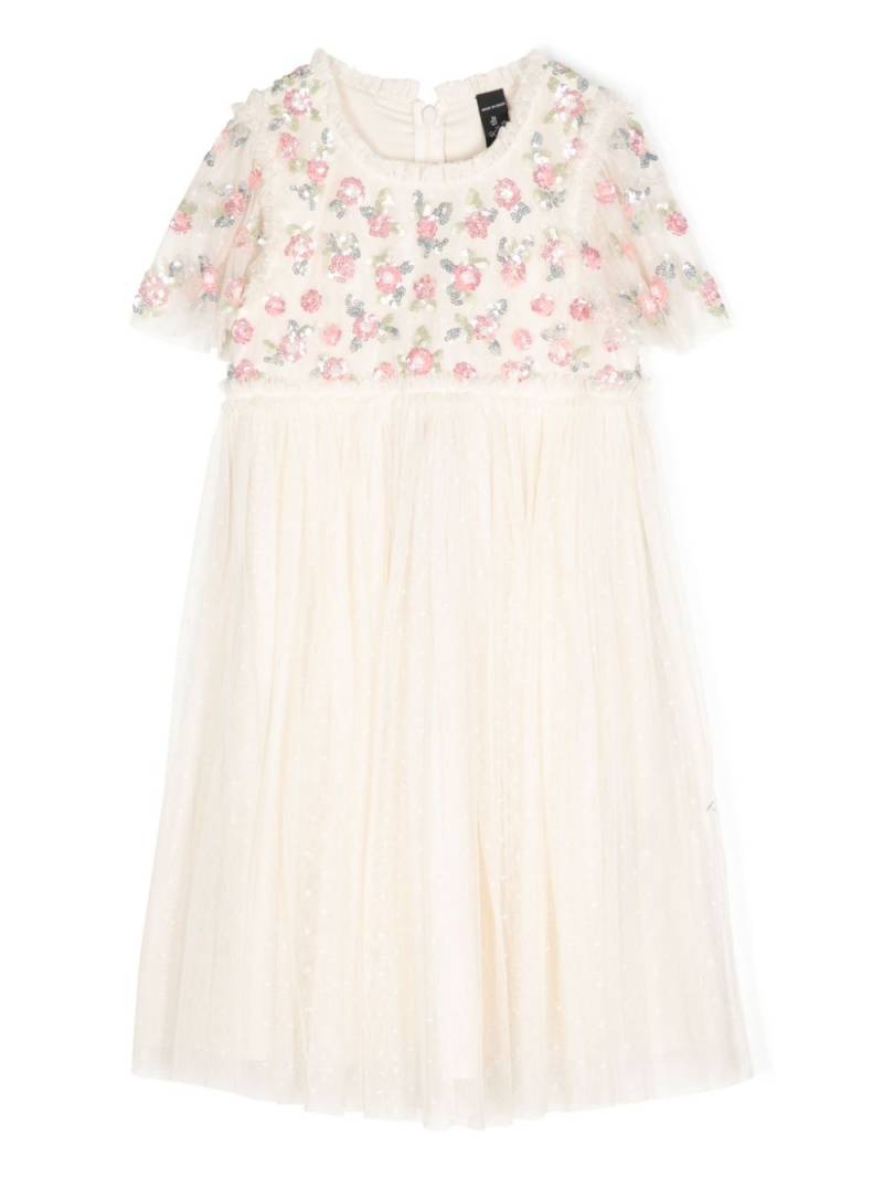 NEEDLE & THREAD KIDS Shimmer Ditsy tulle dress - Neutrals von NEEDLE & THREAD KIDS