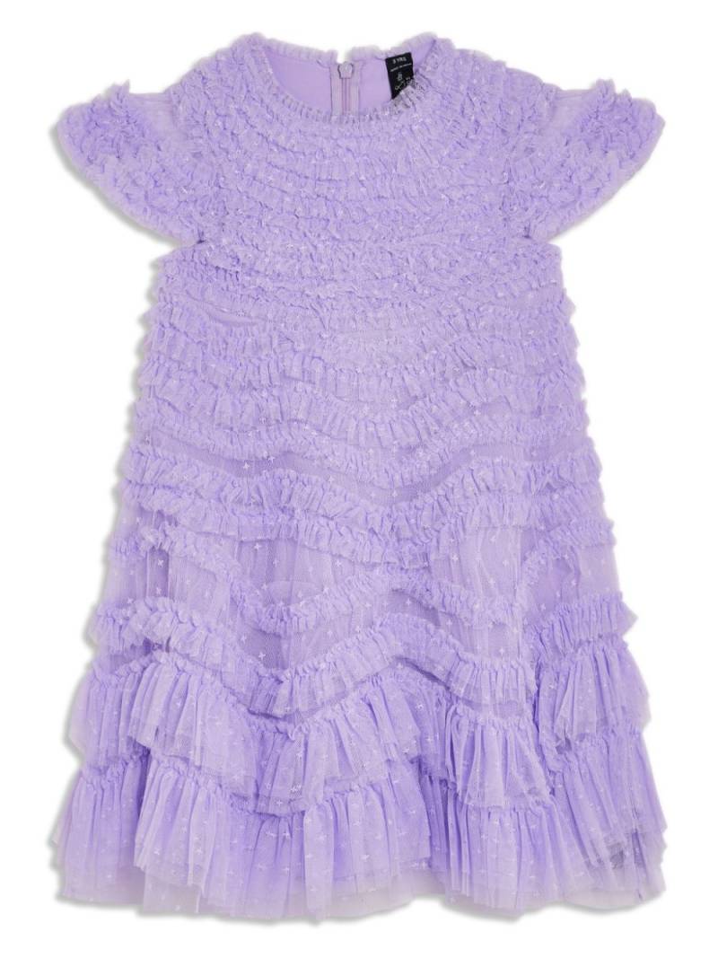 NEEDLE & THREAD KIDS Wild Rose ruffled dress - Purple von NEEDLE & THREAD KIDS