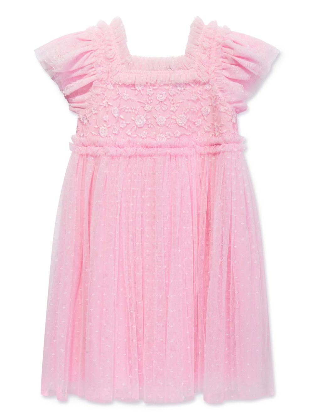 NEEDLE & THREAD KIDS floral-embroidered tulle dress - Pink von NEEDLE & THREAD KIDS