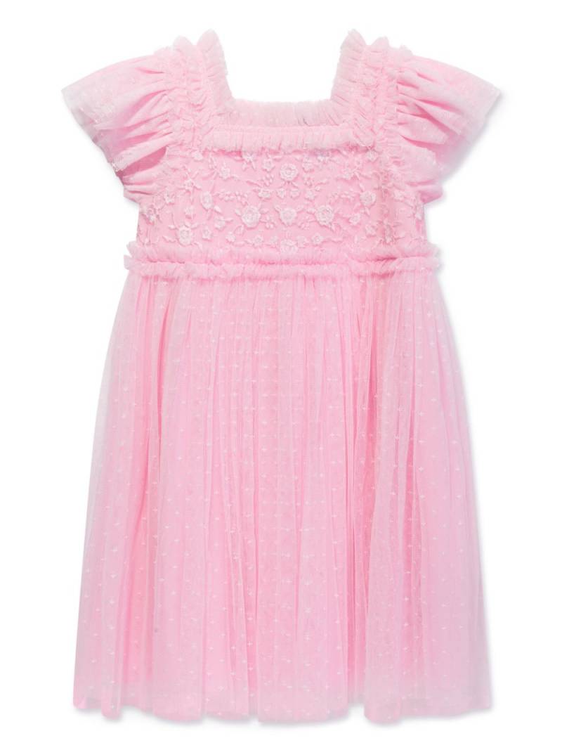 NEEDLE & THREAD KIDS floral-embroidered tulle dress - Pink von NEEDLE & THREAD KIDS