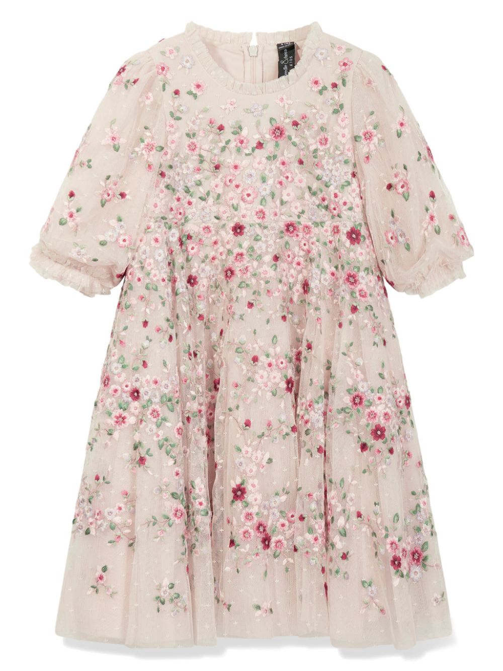 NEEDLE & THREAD KIDS floral embroidery dress - Neutrals von NEEDLE & THREAD KIDS