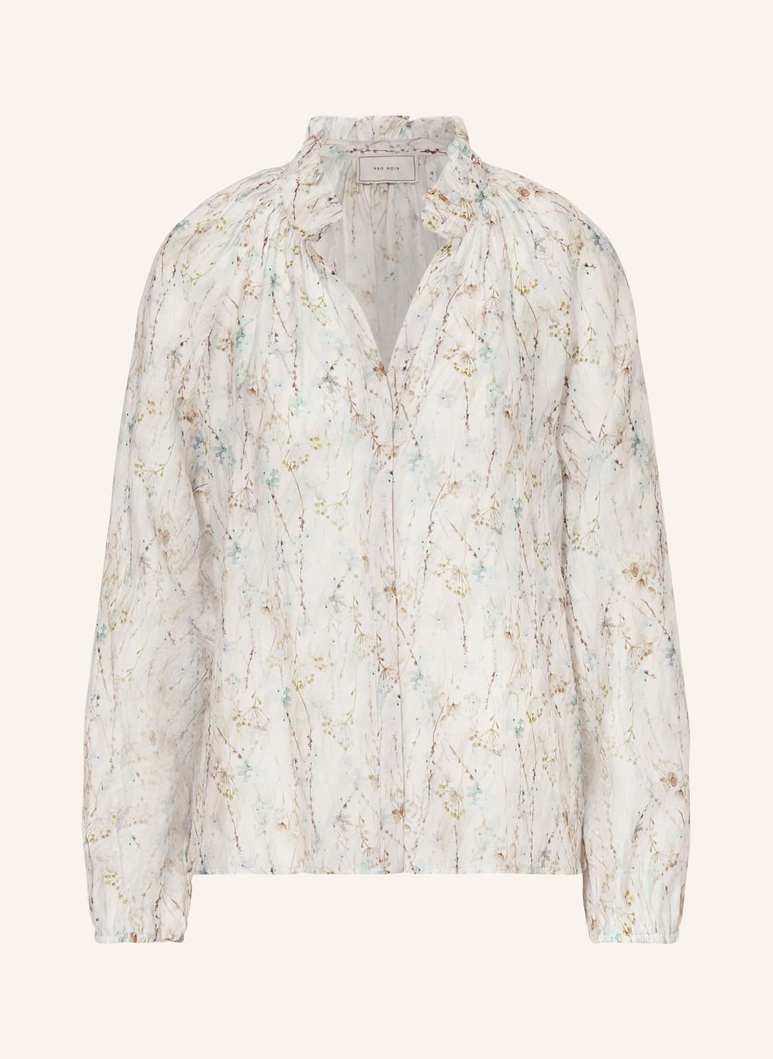 Neo Noir Bluse Solbi Mit Rüschen beige Neo Noir Bluse Solbi Mit Rüschen beige von NEO NOIR