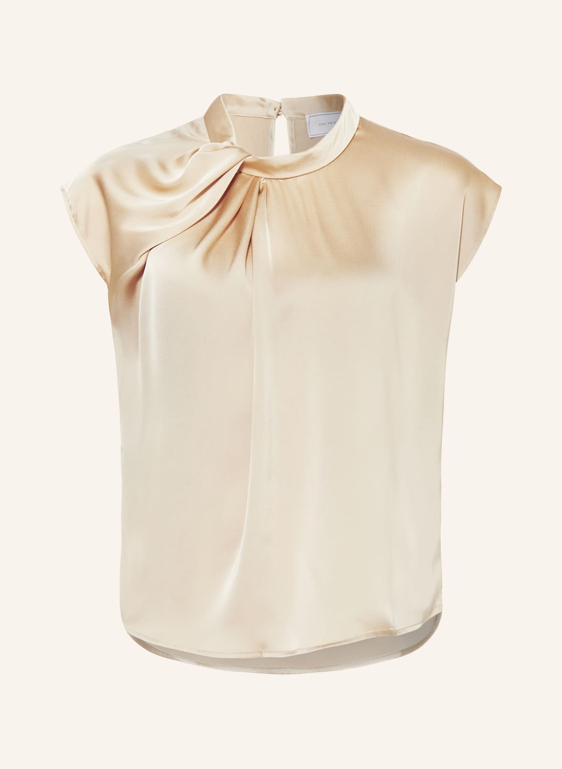 Neo Noir Blusenshirt Fleur Aus Satin beige von NEO NOIR