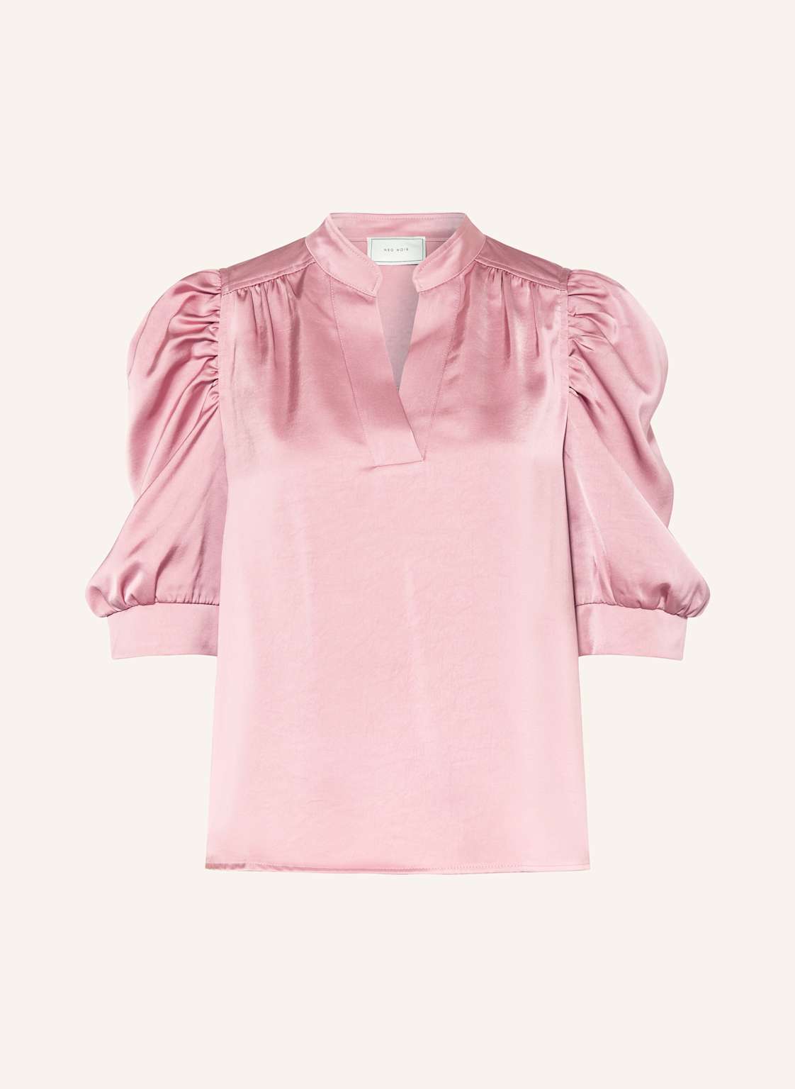 Neo Noir Blusenshirt Roella Aus Satin rosa Neo Noir Blusenshirt Roella Aus Satin rosa von NEO NOIR