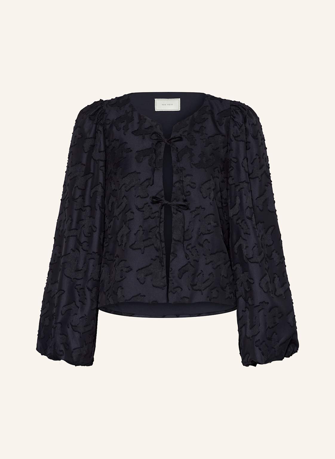 Neo Noir Jacquard-Bluse Daliska blau Neo Noir Jacquard-Bluse Daliska blau von NEO NOIR